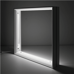 2ft x 2 ft LUCID Backlit Tabletop Lightbox | Hardware Only | Backlit Trade Show Booth