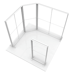 10ft x 10ft LUCID Aventura Backlit Lightbox | SEG Trade Show Booth | Frame Only