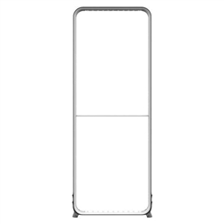 3ft x 6.5ft LUCID Elegant Black Backlit Display | Hardware Only