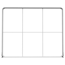 10ft x 8ft LUCID Elegant Black Backlit Display | Hardware Only
