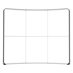 10ft x 8ft LUCID Elegant Black Wave Backlit Display | Hardware Only