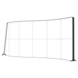 20ft x 8ft LUCID Elegant Black Forma Backlit Display | Hardware Only