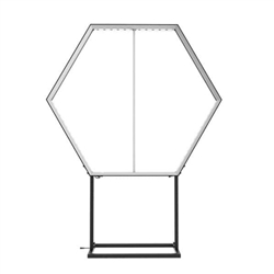 5ft x 6.5ft Lucid Hex Backlit Display | Hardware Only