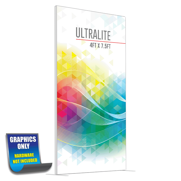 4ft x 7.5ft Ultralite Freestanding Display | Single Sided Graphic Only