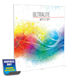 8ft x 7.5ft Ultralite Freestanding Display | Single Sided Graphic Only