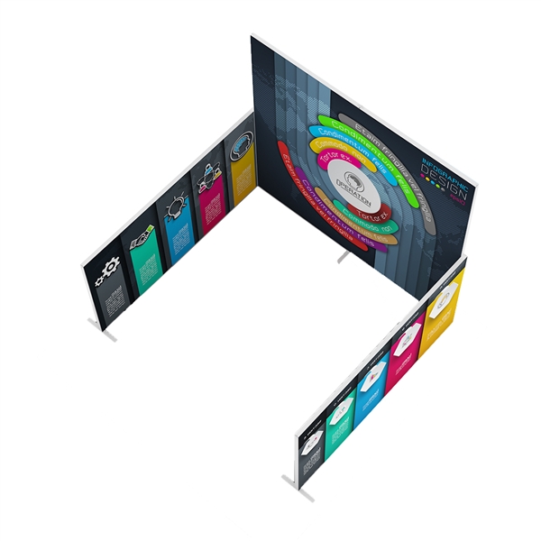 10ft x 10ft Ultralite Vista Exhibit | Double-Sided Kit