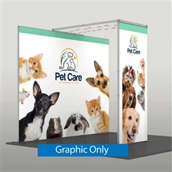 10ft x 10ft Ultralite Carino Exhibit | Single-Sided Graphic Only
