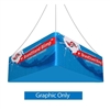 8ft x 24in Blimp Trio Hanging Banners | Printed Bottom Graphic Only | Trade Show Hanging Sign - Hanging Banner Exhibit Display