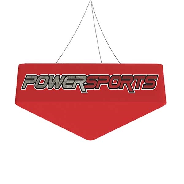 8ft x 48in Blimp Trio Hanging Banner | Blank Bottom Kit | Trade Show Hanging Sign - Hanging Banner Exhibit Display