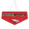 8ft x 48in Blimp Trio Hanging Banner | Printed Bottom Kit | Trade Show Hanging Sign - Hanging Banner Exhibit Display