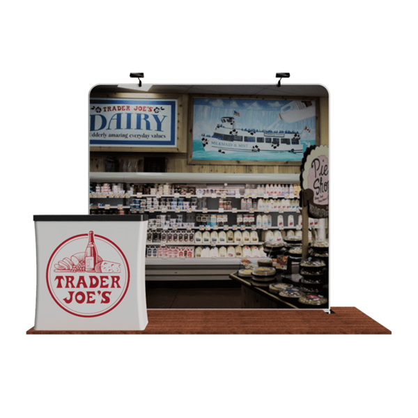 8ft Waveline Original Trade Show Display (Double-Sided Kit 2)