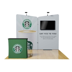 10ft Mandarin B Waveline Original Trade Show Booth