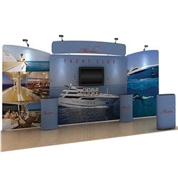 20ft Marlin C Waveline Original Trade Show Display (Case, Black Wrap)