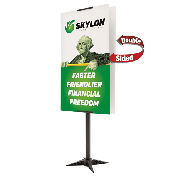 24" x 42" Base-X Double-Sided Sign Kit