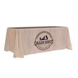 This 6ft Enviro Pro Eco-Friendly 4-Sided Throw includes full custom dye-sublimation printing.