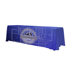This 8ft Enviro Pro Eco-Friendly 4-Sided Throw includes full custom dye-sublimation printing.
