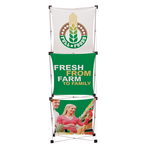 Stack Booth Display 8ft GeoMetrix Double Stack Display Kit | 3-Quad Popup | Trade Show Booth