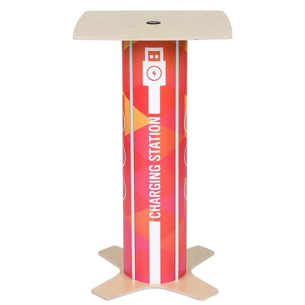 This durable, lightweight, modern and contemporary Twist Square Bar Table Charging Station is the perfect addition to any trade show booth or event. Buy Now