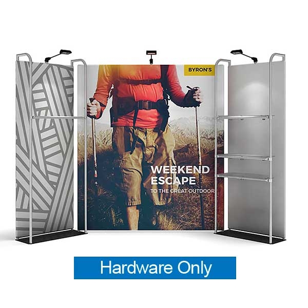 10ft x 8ft Waveline Merchandiser Kit 01 | Hardware Only