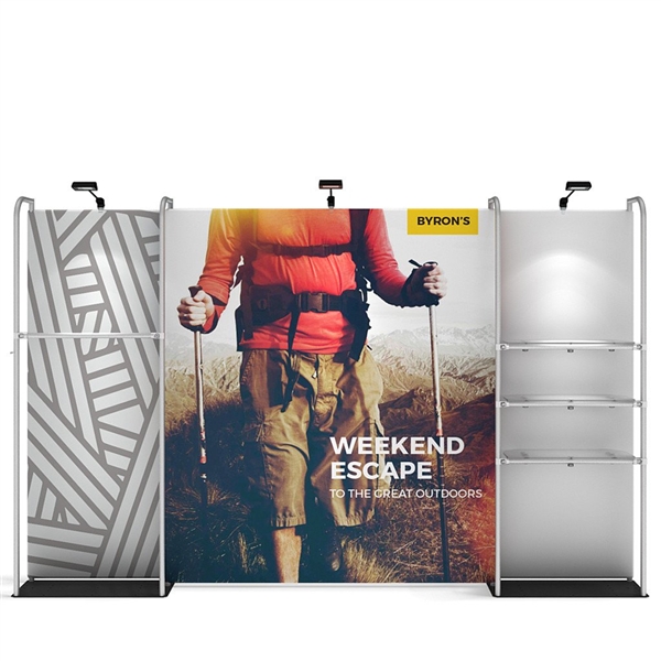 12ft x 8ft Waveline Merchandiser Kit 02 | Double-Sided Tension Fabric Display