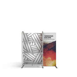 4.5ft x 5ft Waveline Merchandiser Kit S01 | Single-Sided Tension Fabric Display