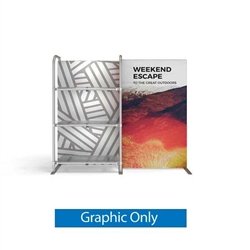5ft x 5ft Waveline Merchandiser Kit S02 | Single-Sided Fabric Print Only