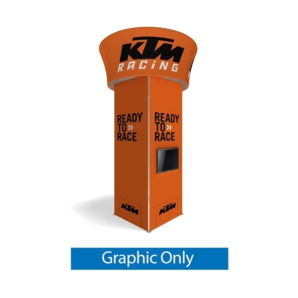 10'x42" Makitso Waveline Blimp Square Tower and Tube Tapered Graphic Only
