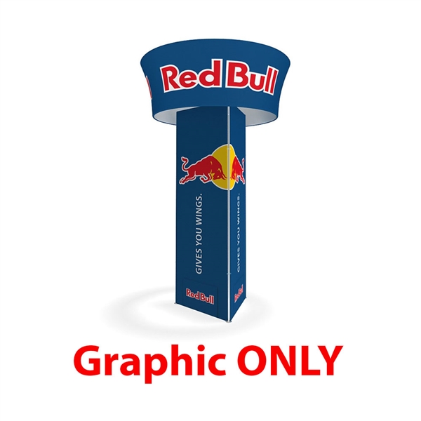 10' x 48" Makitso Waveline Blimp Triangular Tower and Waveline Blimp Tube Tapered - Graphic Only