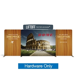 20ft Atlantic C Waveline Media Display | Backwall Hardware Only