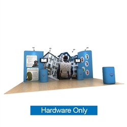 20ft Osprey A Waveline Media Display | Backwall Hardware Only