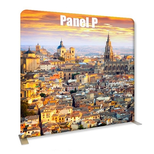 8ft x 7.5ft Panel P Waveline Media Display | Single-Sided Tension Fabric Exhibit