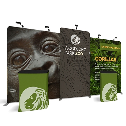 20ft WaveLine Media Tension Fabric Display | WLMNKN Kit 02