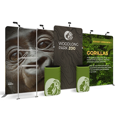 20ft WaveLine Media Tension Fabric Display | WLMNKN Kit 03