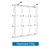 10ft x 10ft Makitso OneFabric Straight Display  - Hardware Only.  Choose this easy, impactful and affordable display to stand out from your competition at your next trade show.