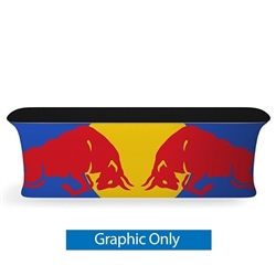 9.5ft Wide Waveline InfoDesk Trade Show Counter - Kit 04F | Replacement Fabric Skin