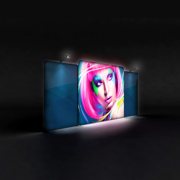 WaveLight backlit displays, the thinnest profile backlit display frames in the trade show & exhibit market, these LED backlit displays will impress. Elevate your brand & draw attention to your trade show booth!