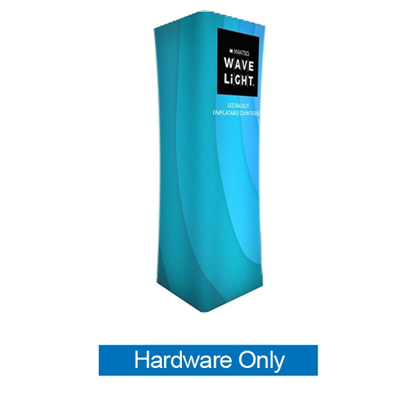 3' x 8' Backlit  Wavelight Tower Exhibit. Brighten your advertisements with an illuminated light tower display. Backlit Towers make an excellent addition to any display