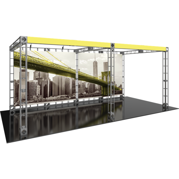 10ft x 20ft Luna-2 Orbital Express Trade Show Truss Display with Fabric Graphics is a complete truss exhibit, professionally designed to fit a 10ft � 20ft trade show booth space. Orbital truss displays are most popular trade show displays