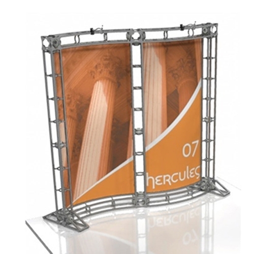 10ft Hercules 07 Orbital Express Truss Floor Trade Show Display Hardware Only. Truss is the next generation in dynamic trade show structure. Easy to assemble, exhibit and trade show display truss system designs can be used for backwall structure.
