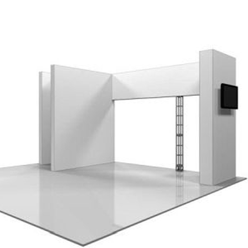 This 20 x 20 custom trade show truss system will help you stand out at the next trade show, drawing attention from across the exhibit floor.  Truss exhibits are one of the most structurally elaborate trade show displays.  They are popular with exhibitors