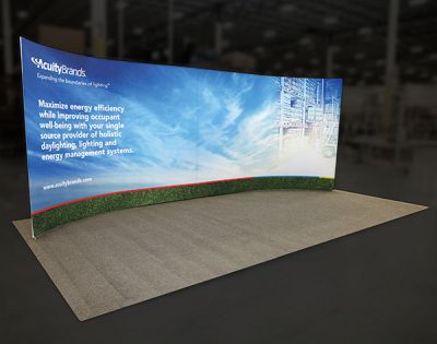 Custom trade show exhibit structures, like design # 663228 stand out on the convention floor. Draw eyes to your trade show booth with exciting custom exhibits & displays. We can customize any trade show exhibit or display to your specifications.