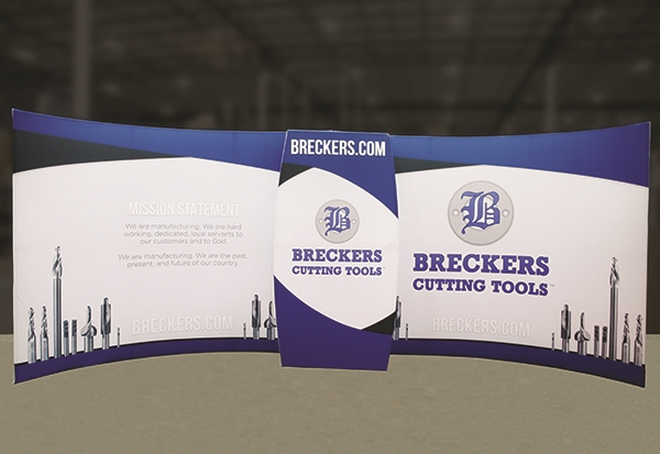 Custom trade show exhibit structures, like design # 716402 stand out on the convention floor. Draw eyes to your trade show booth with exciting custom exhibits & displays. We can customize any trade show exhibit or display to your specifications.