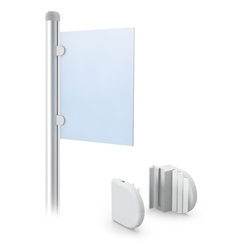 SignPost Panel Gripper  - Frameless Graphic Attachment designed to get your marketing message noticed on the trade show or retail floor. These store displays hold 125in x 25in custom graphics that are easy to replace & update.