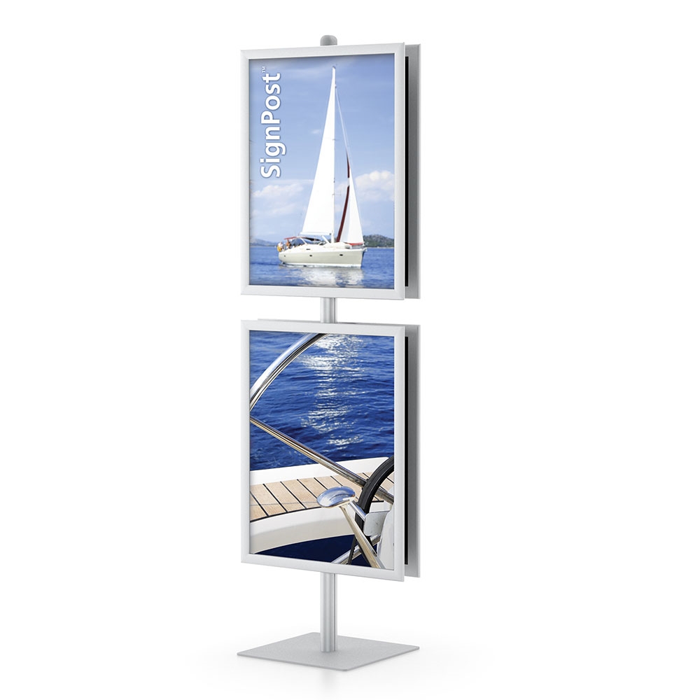 22in x 28in EasyOpen Snap Two Frames Upright With Sq. Base Kit