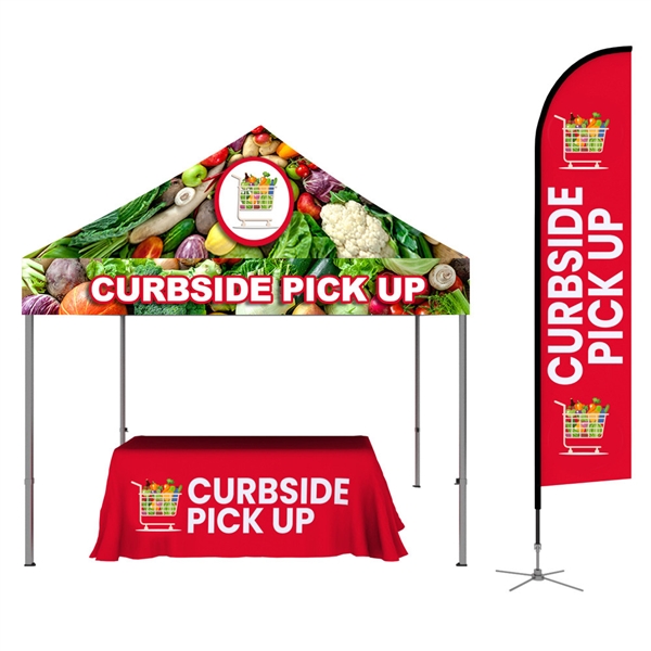 Outdoor Tent and Flag Booth Kit 02 - One Choice