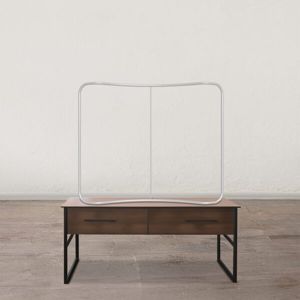 6ft x 5ft Atlas Concavo Tabletop Curved Display | Hardware Only
