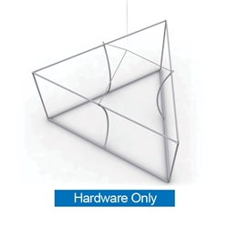 8ft x 32in Blimp Triangle Trio Hanging Banners | Hardware Only) | Trade Show Hanging Sign - Hanging Banner Exhibit Display