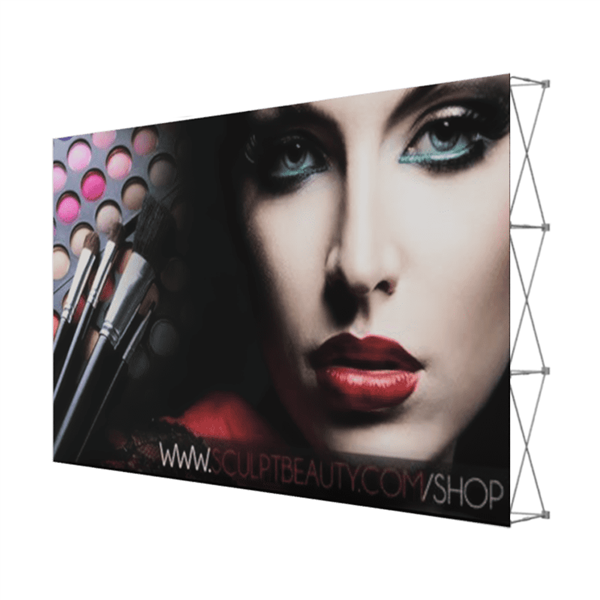12.5ft x 8ft One Fabric Eco-Friendly Trade Show Pop-Up Display (w/o Endcaps)