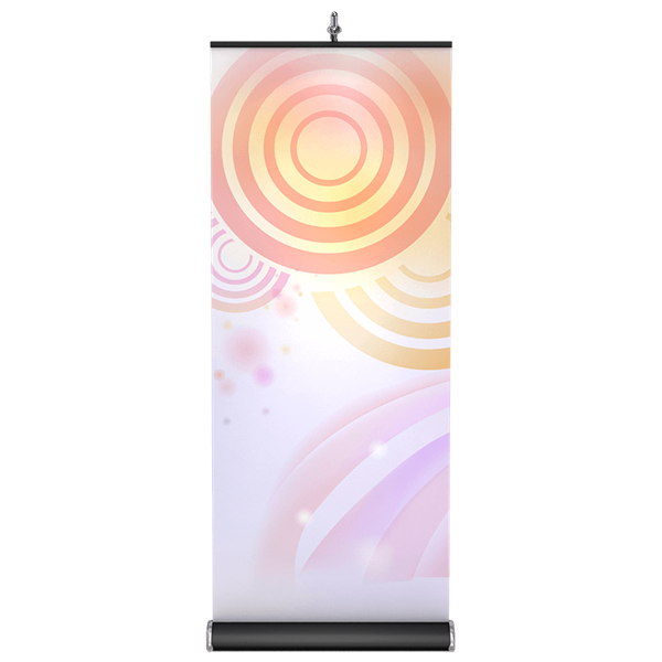 Dye-Sub Graphic Print Only for Brandstand 33.5 in x 80in Retractable Banner Stand. Retractable Banner Stand is one of the most popular and reliable banner stands on the market. Economical, retractable banner stand comes complete with a full-color fabric