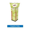 5ft x 12ft Squared Tower with 10ft x 42in Tapered Blimp | Tension Fabric Displays for Trade Show Booths, Exhibits & Events